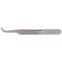 PremierLash Hooked Stainless Steel Lash Tweezers with Diamond Grip 4.7 Inches