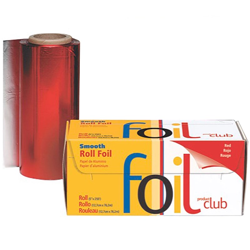 Product Club Smooth Red Roll Foil 5 inch x 250 ft.