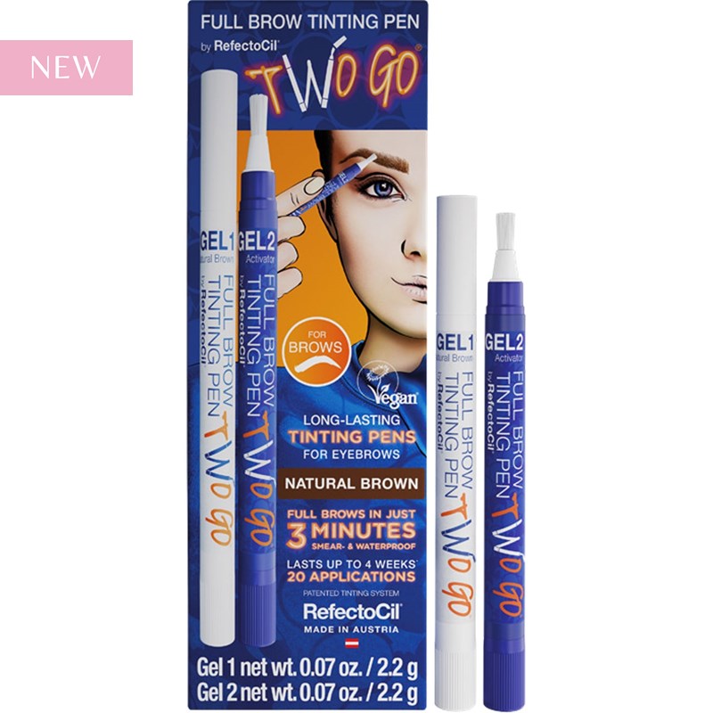 RefectoCil Two Go Full Brow Tinting Pen - Natural Brown 2 pc.
