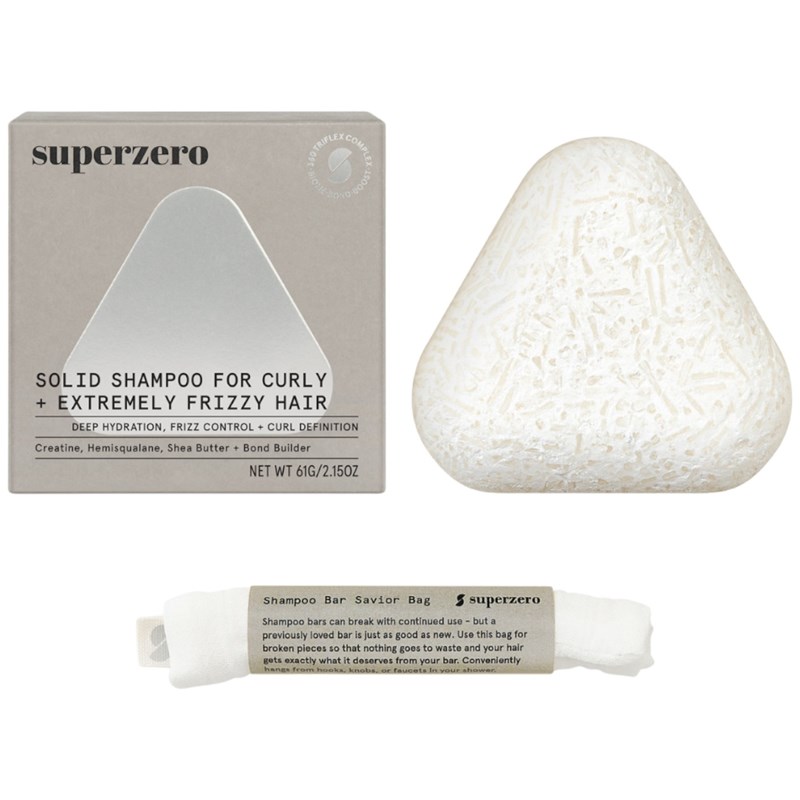 superzero SHAMPOO BAR FOR CURLY + EXTREMELY FRIZZY HAIR 2.15 Fl. Oz.