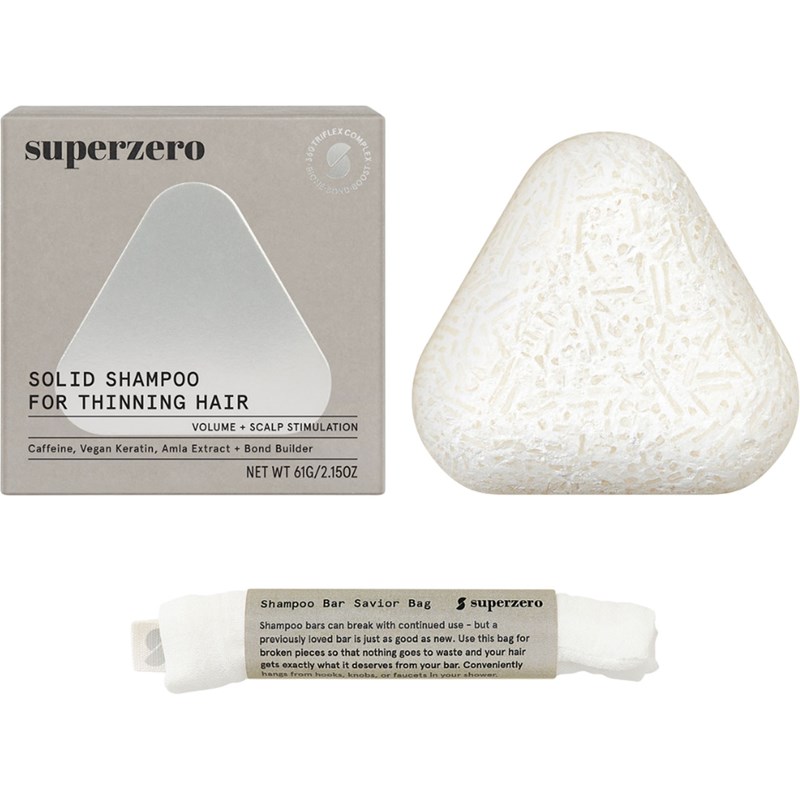 superzero SOLID SHAMPOO FOR THINNING HAIR 2.15 Fl. Oz.