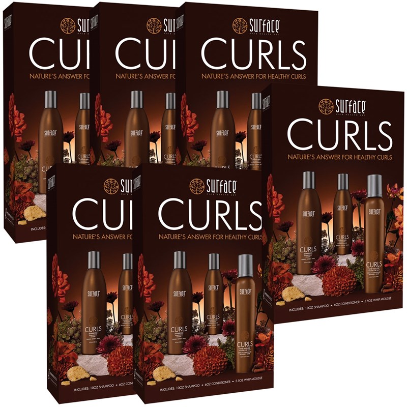 Surface Hair Buy 5 CURLS TRIO BOX SET, Get 1 FREE! 6 pc.