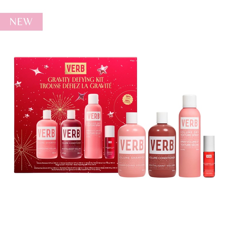 Verb gravity defying holiday volume kit 4 pc.
