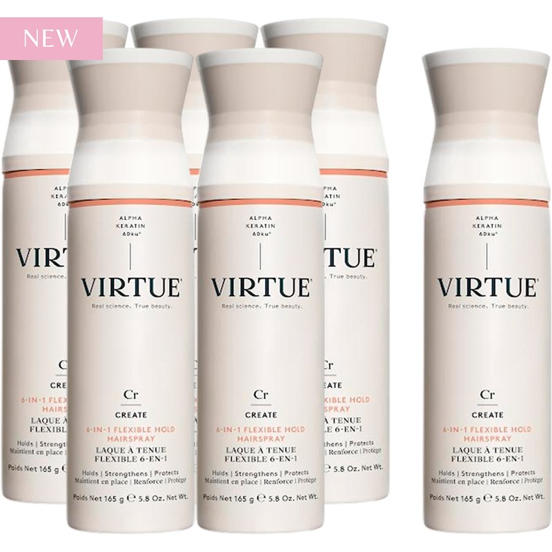 VIRTUE Buy 5 6-IN-1 FLEXIBLE HOLD HAIRSPRAY, Get 1 FREE! 6 pc.