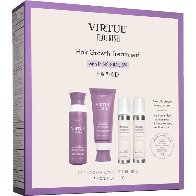 VIRTUE HAIR GROWTH KIT with MINOXIDIL 5% - 90 Days 4 pc.